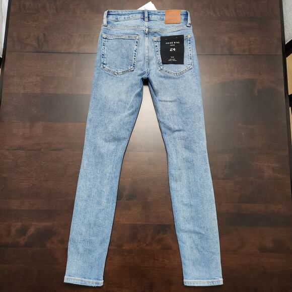 NWT Anine Bing Gabe Mid Rise Skinny Ankle Jeans Size 24 - Picture 8 of 9